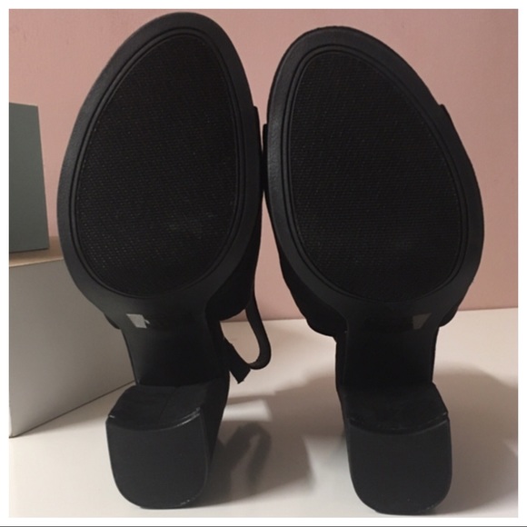 Charlotte Russe Black Peep Toe Booties - Picture 6 of 6